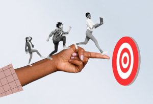 Composite,Collage,Image,Of,People,Black,White,Colors,Running,Huge Career Coaching